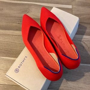 Rothy's - The Point in Flame, Size 8.5 (worn once)